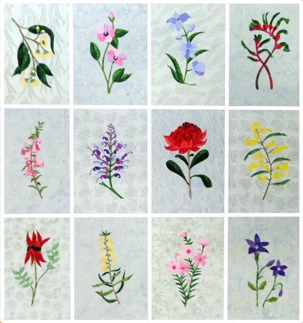 Vintage Australian Floral Emblems Block of the Month program