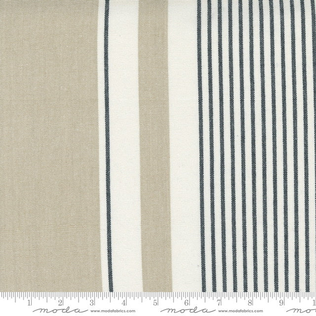Lakeside Flax Stripe by Moda Toweling