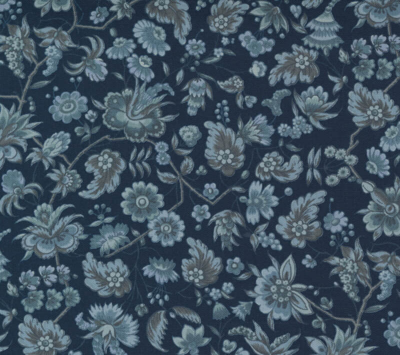 Wellington Floral in Midnight Blue