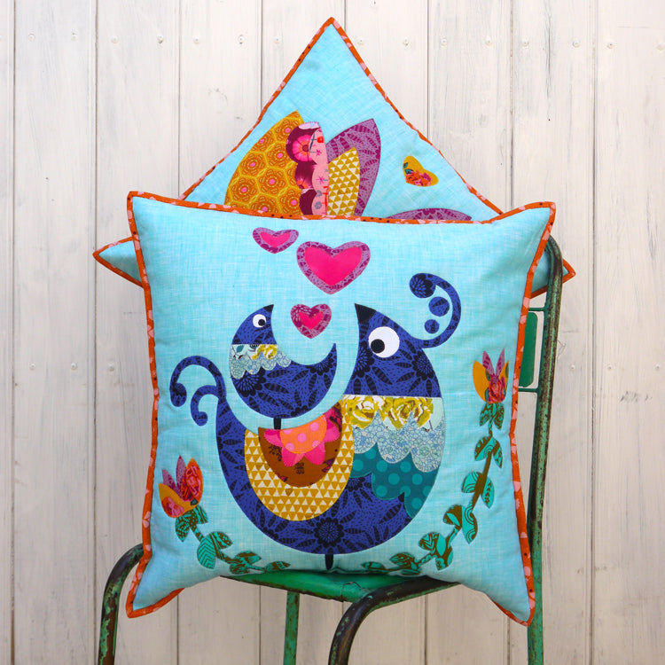 Lovebirds Cushion Pattern