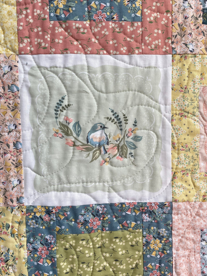 Songbird Serenade Quilt Kit without border scallop