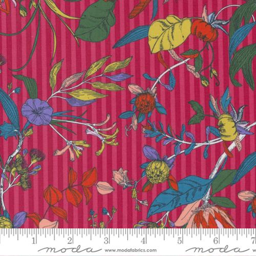 The Lookout Large Floral M18210-13 Raspberry