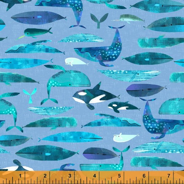 ‘Icy World’ Cetaceans in Periwinkle 52970D-2
